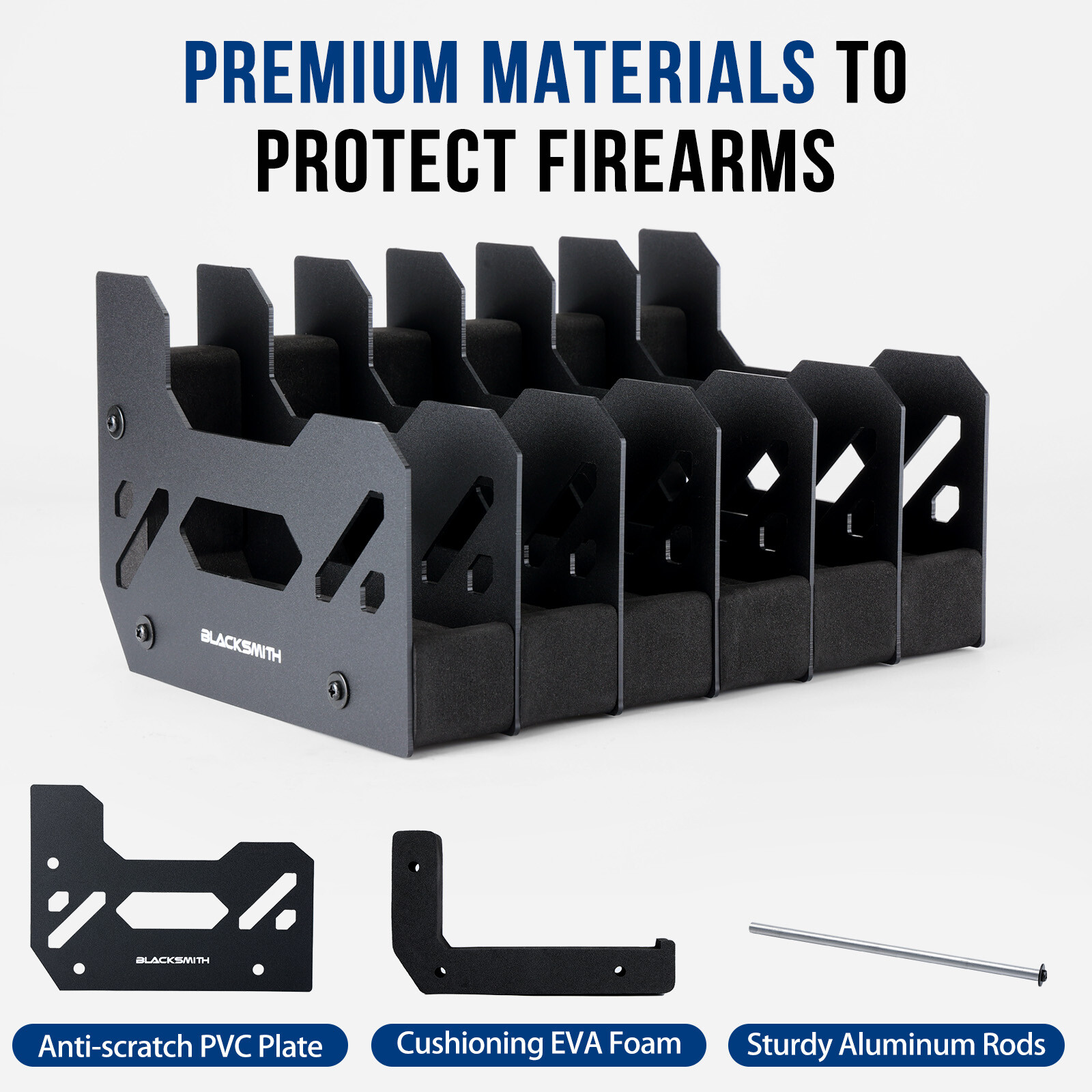 Gun Rack for Pistol Soft Foam Pistol Holder for Gun Safe Handgun Stand Organizer