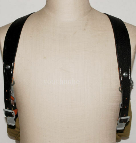 WWII GERMAN HEER MOUNTAIN TROOPER TROOPS CANVAS RUCKSACK BACKPACK &leather strap