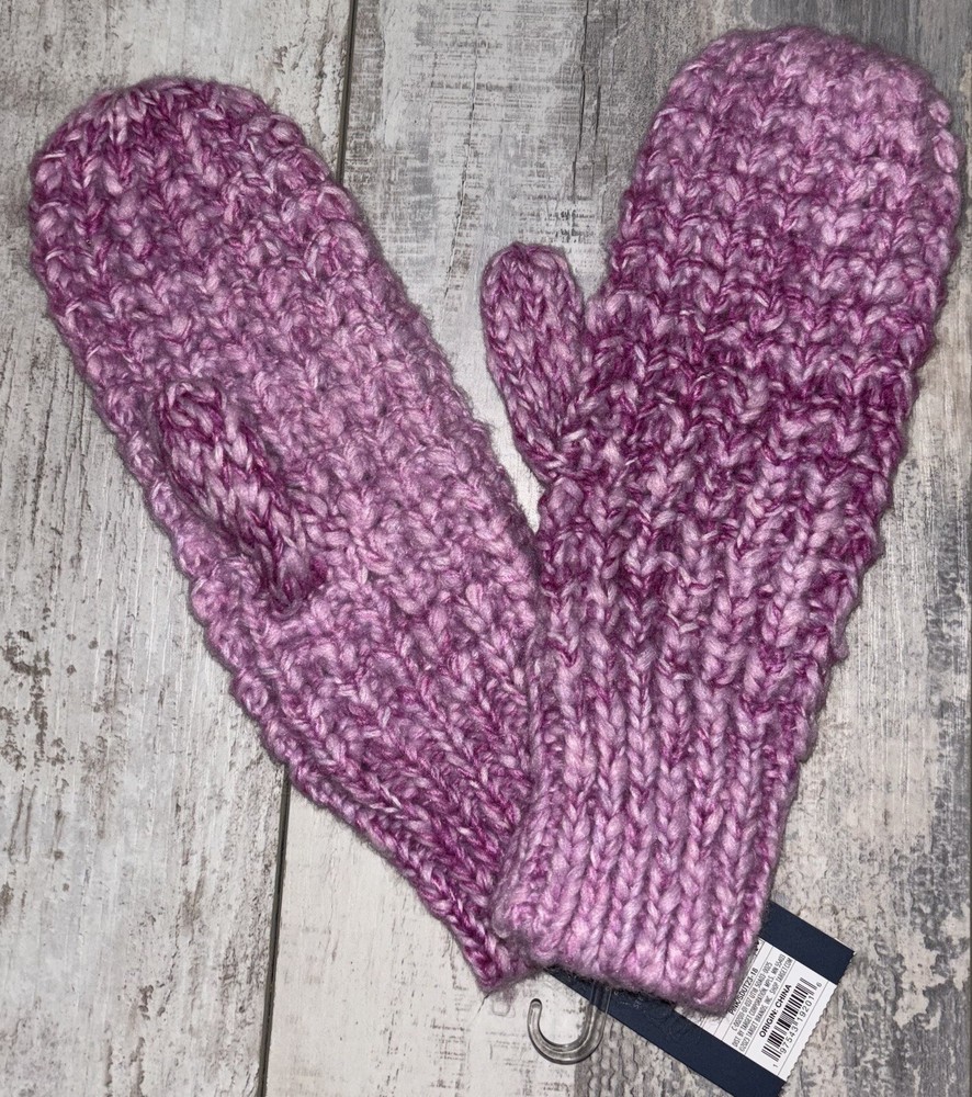 Universal Thread Knit Mittens - Pink - One Size - NEW