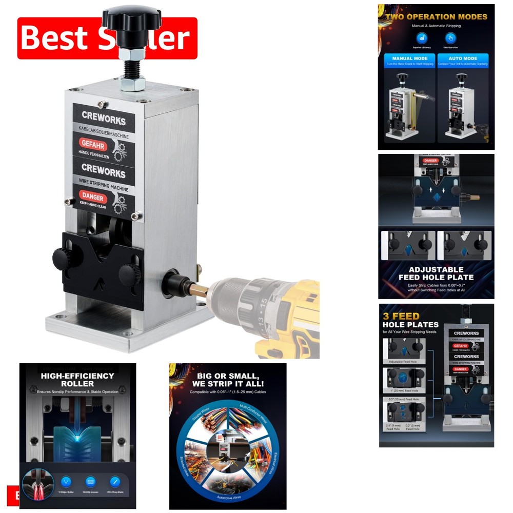 Precision Manual Wire Stripper – Portable Tool for Quick Insulation Removal