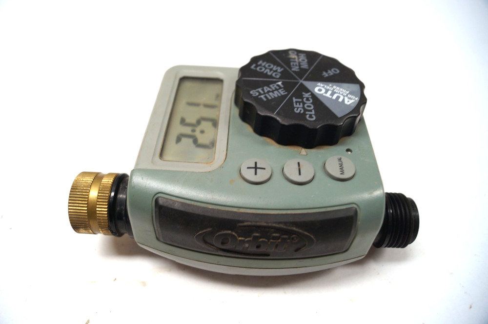 Orbit 62056 One Outlet Single-Dial Hose Faucet Timer Digital Gray WORKING D151