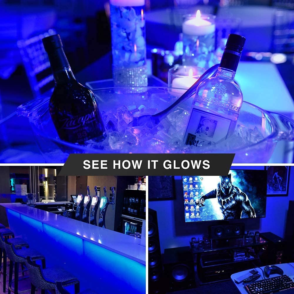 2 Pack Bluex LED A21 Blue Light Bulbs - 15W (120Watt Equivalent) - E26 Base Blu