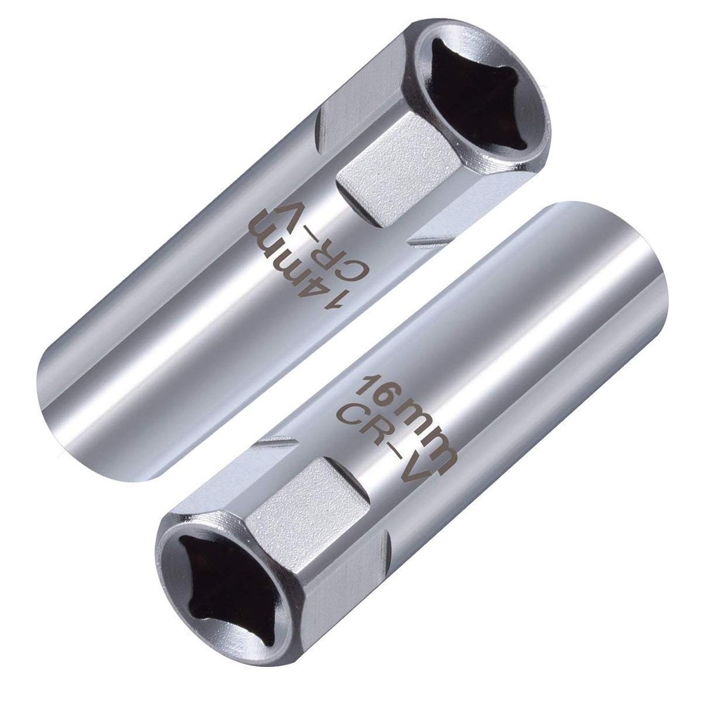 OSOF 14mm & 16mm Spark Plug Socket Thin Wall 12-Point One Size, Silver