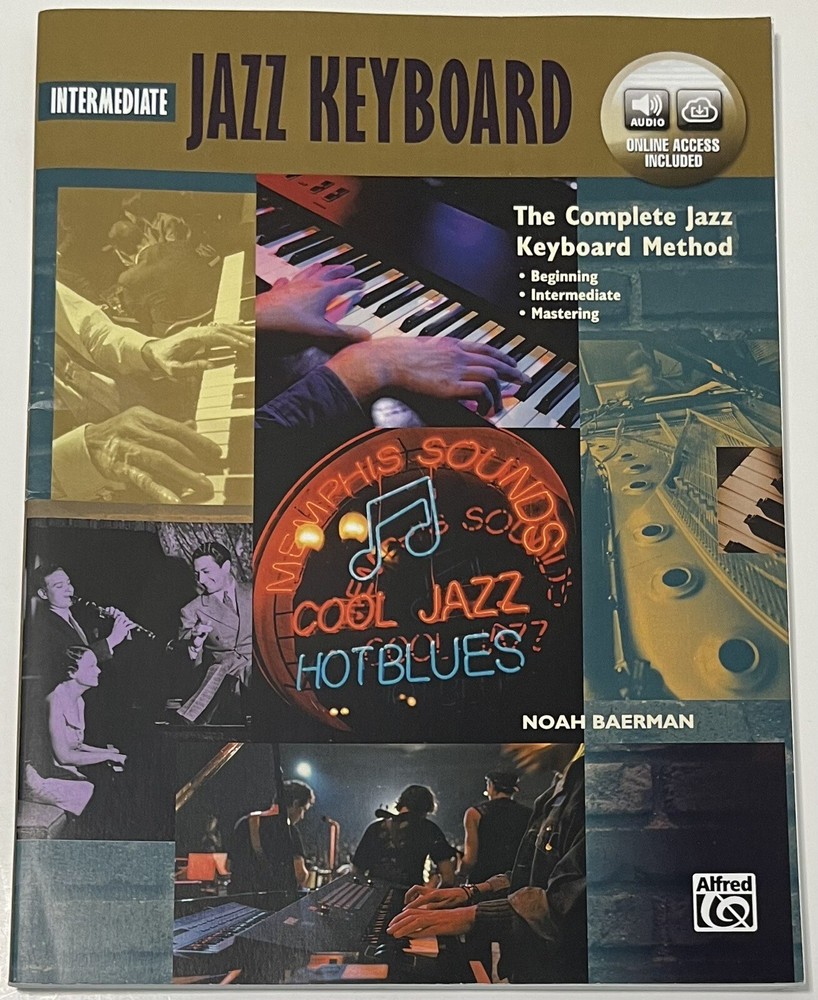 Complete Method: Intermediate Jazz Keyboard w Audio Access Sheet Music PB NEW