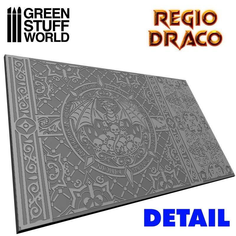 Rolling Pin RUNIC Regio Draco - Warhammer 40K miniature bases textures