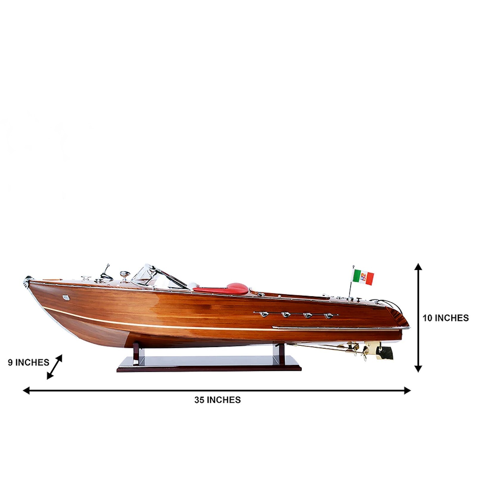 Custom Made Riva Aquarama Model Boat - Handmade Exclusive Edition 35" Speedbot