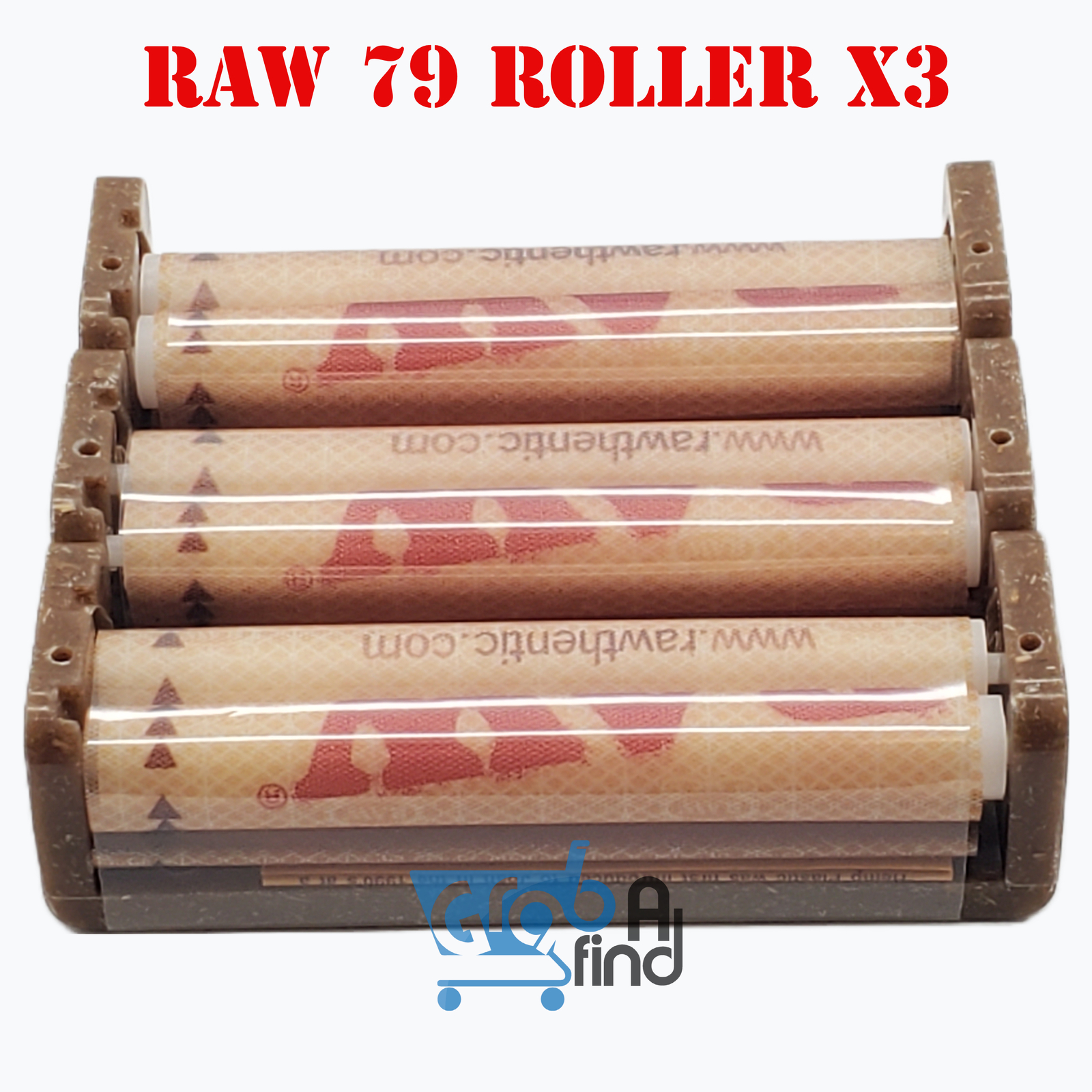 Raw Hemp Plastic Cigarette Rolling Machine, 79mm/1-1/4 - 3 Pack