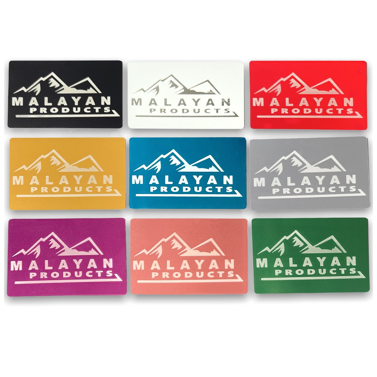 100 Black Anodized Aluminum Business Card Blanks Laser Engraving Sheet Metal