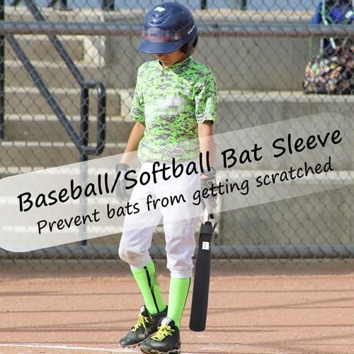 Bat Protector Sleeve for Baseball & Softball - Bat Warmer & Cover with Hook