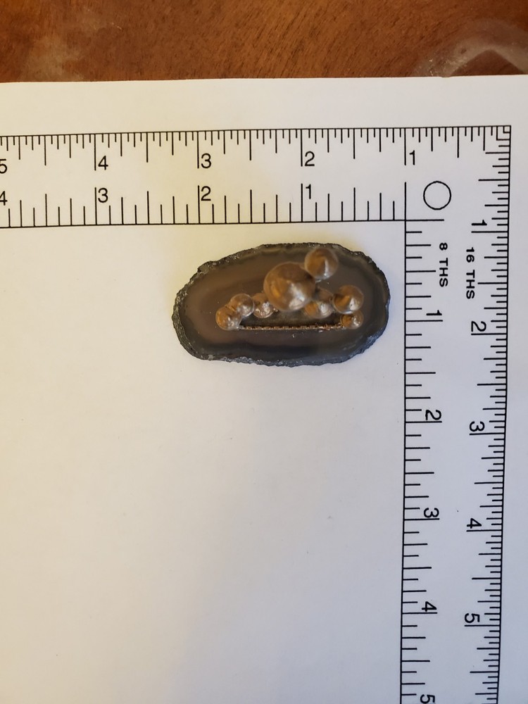 Mini Domed castle on Agate base figurine