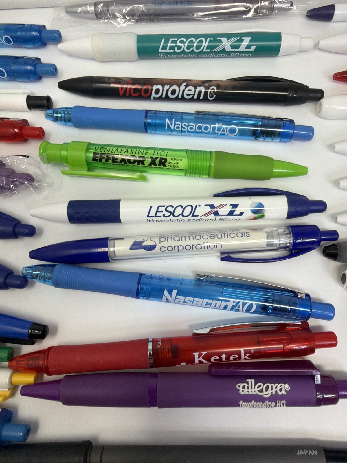 Pharmaceutical Drug Rep Advertising Pens Promo Pens Lot Of Over 50