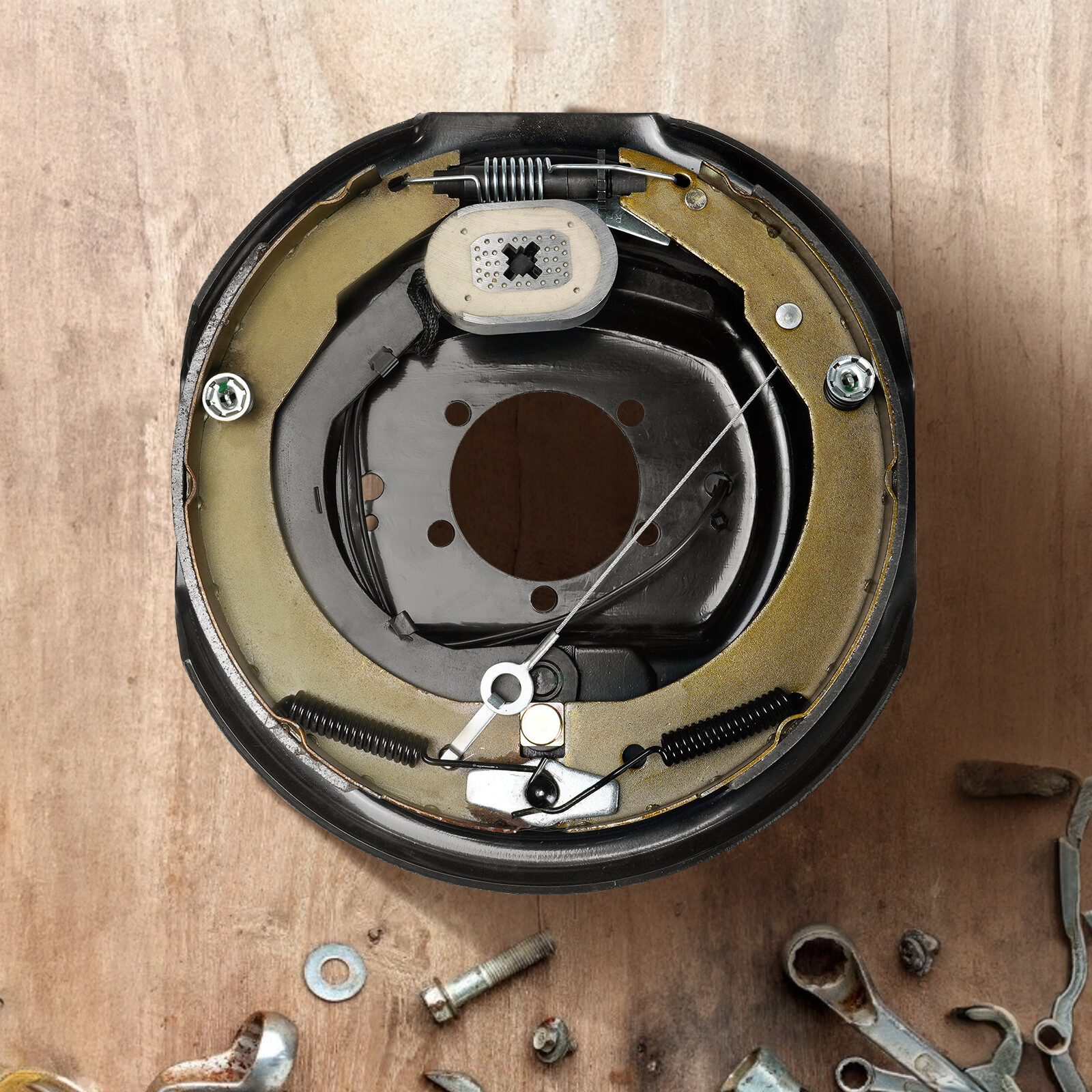 Electric Trailer Brake 12" x 2" Self-Adjusting Assembly 2 Pairs 7000 lbs