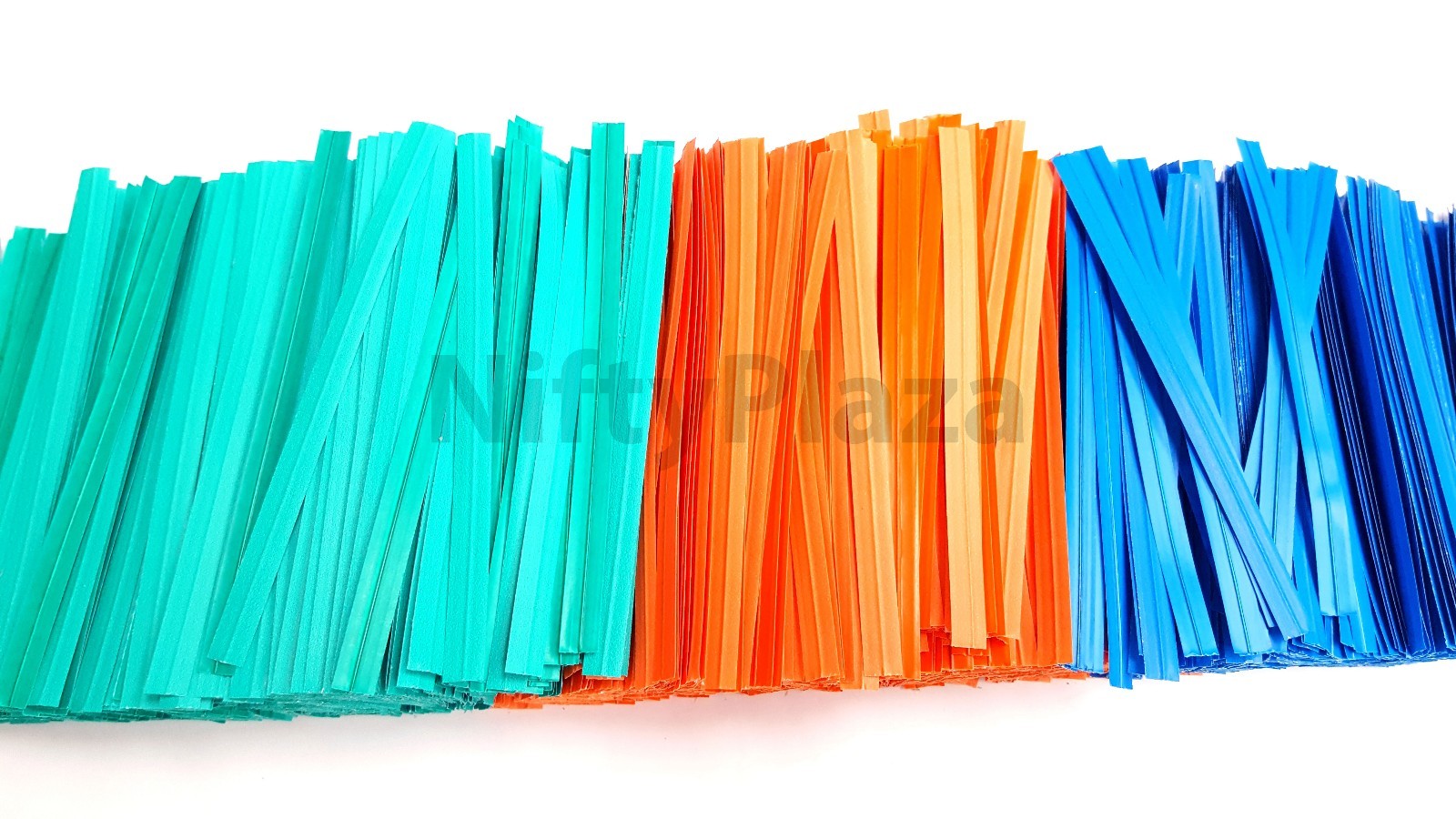 NiftyPlaza 500 Twist Ties 4 Inch Length Plastic Coated No Rip Paper Ties Cello