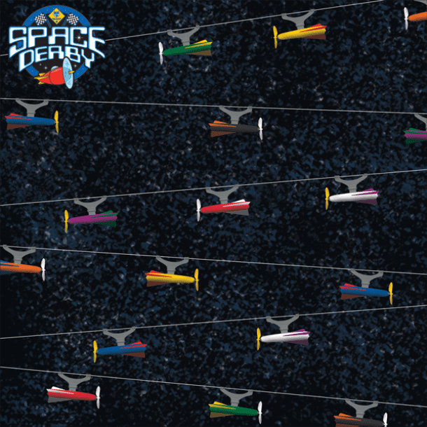 Boy Scouting, Space Derby, scrapbook paper RLS108