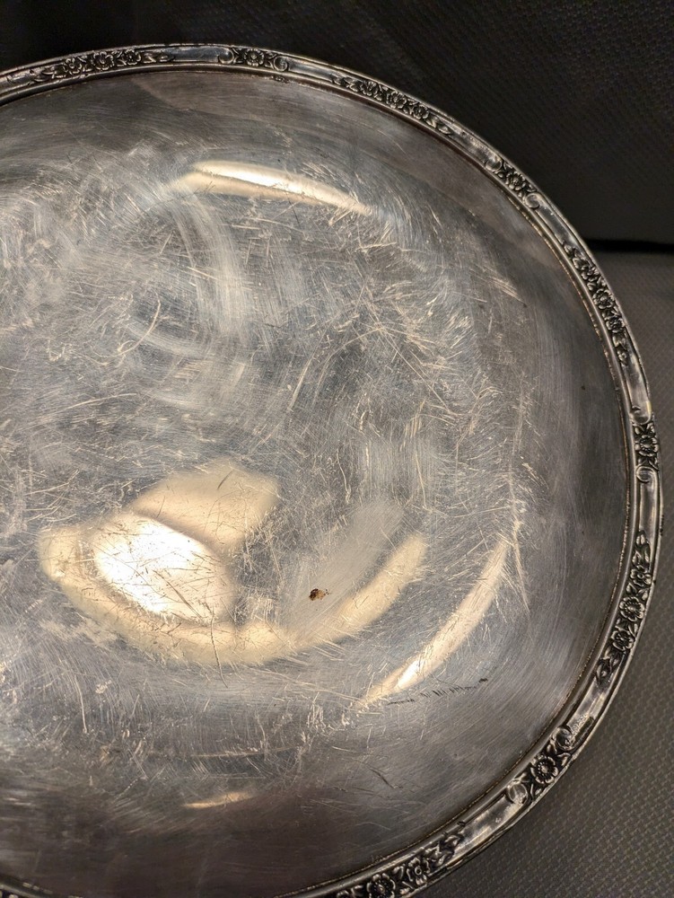 VTG 11“ Silverplate Round Serving Tray,Rogers & Bro #2321