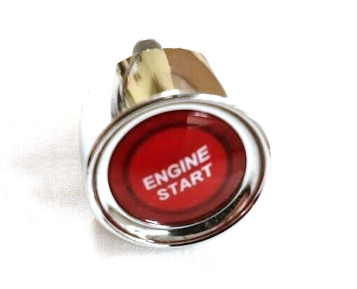 12V Red LED Engine Push Button Start Press Switch Ignition Starter street rod