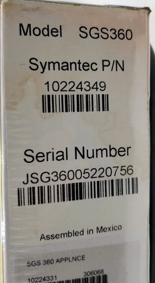 Symantec Gateway Security 360 SGS360