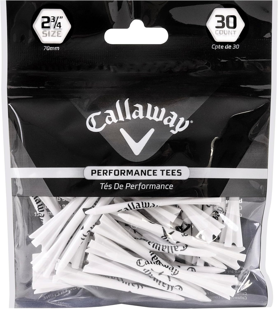 Callaway Performance Plastic Golf Tees (30 Pack) - 2.75 Inch