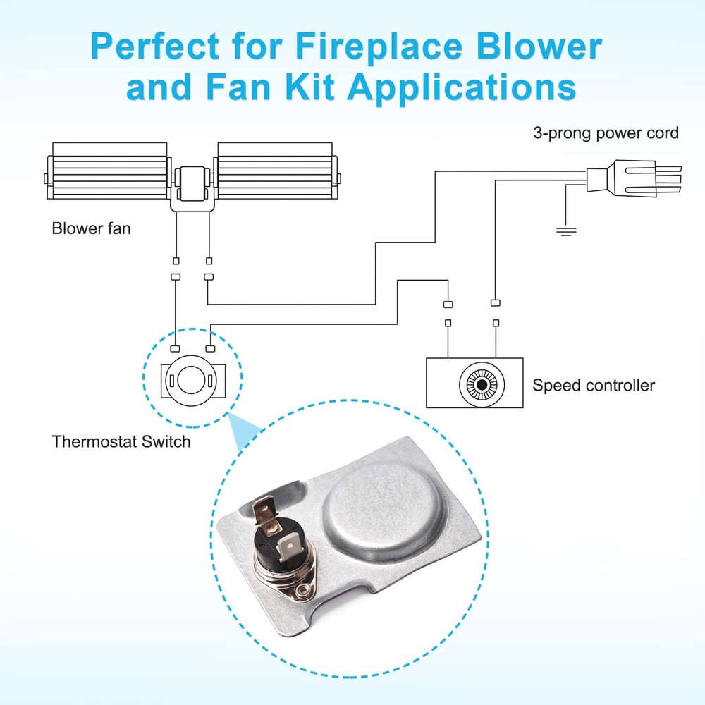 Hipoilk Automatic Thermostat Sensor with Magnetic Bracket, Auto...