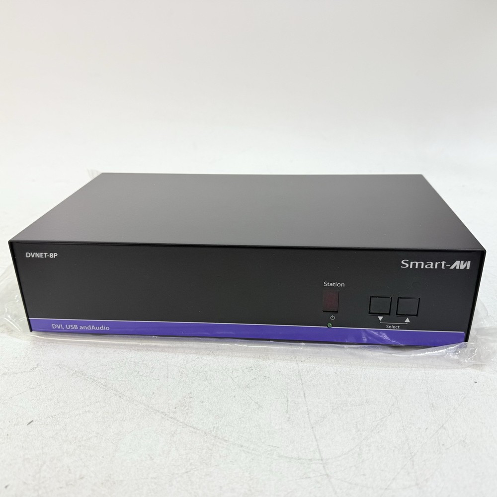 Smart-AVI KVM Switchbox DVNET-8P, 8X1 DVI-D, USB2.0, Audio switch