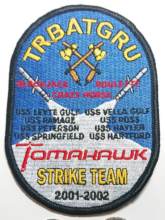 USN TRBATGRU Tomahawk Strike Team 2001-2002 Patch Crest