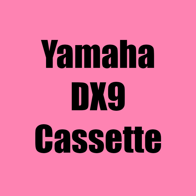 Yamaha DX9 Data Recovery Cassette