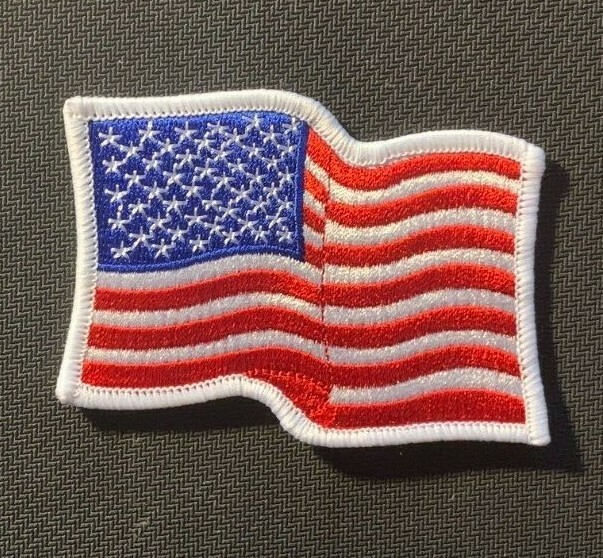 American flag patch waving flag patch waving american flag patch usa flag 3.5"