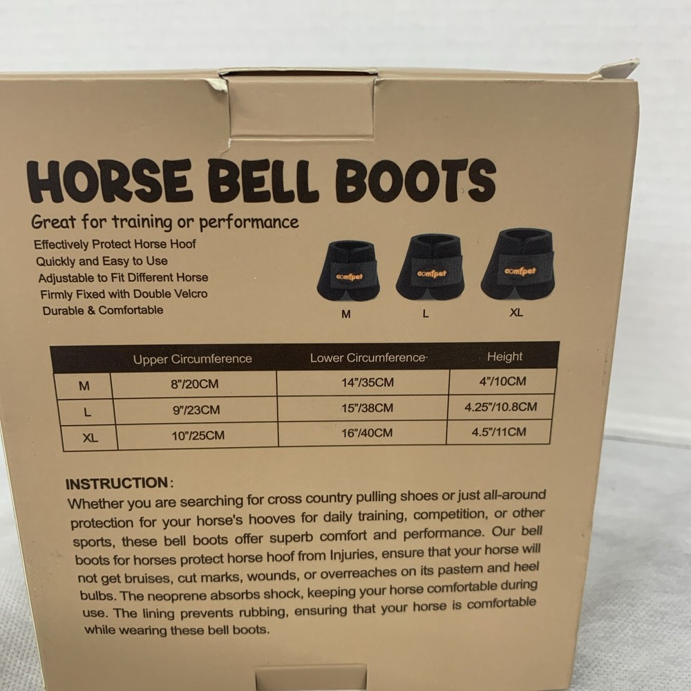 horse bell boots medium