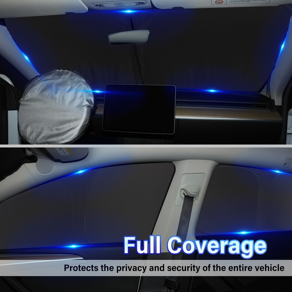 Side Windows Front Windshield Privacy Full Sunshade For Tesla Model 3 Highland
