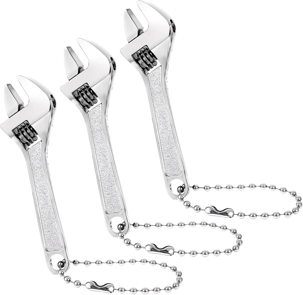 3 Pcs 2.5'' Adjustable Spanner Mini Nut Wrench, Tiny Wrench Small CrescentWre...