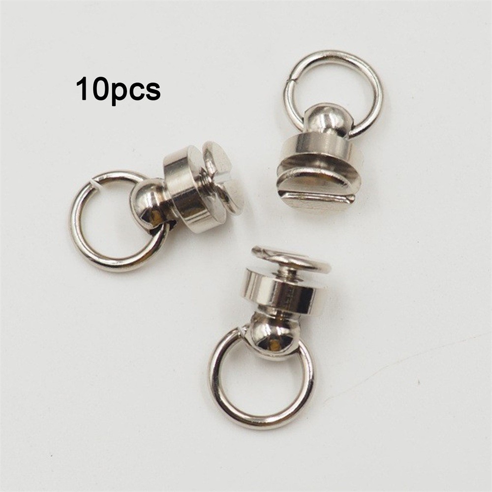 Solid Brass O-Ring Rivet Studs 360 degree Rotatable Ball Post Head Button 2 Size