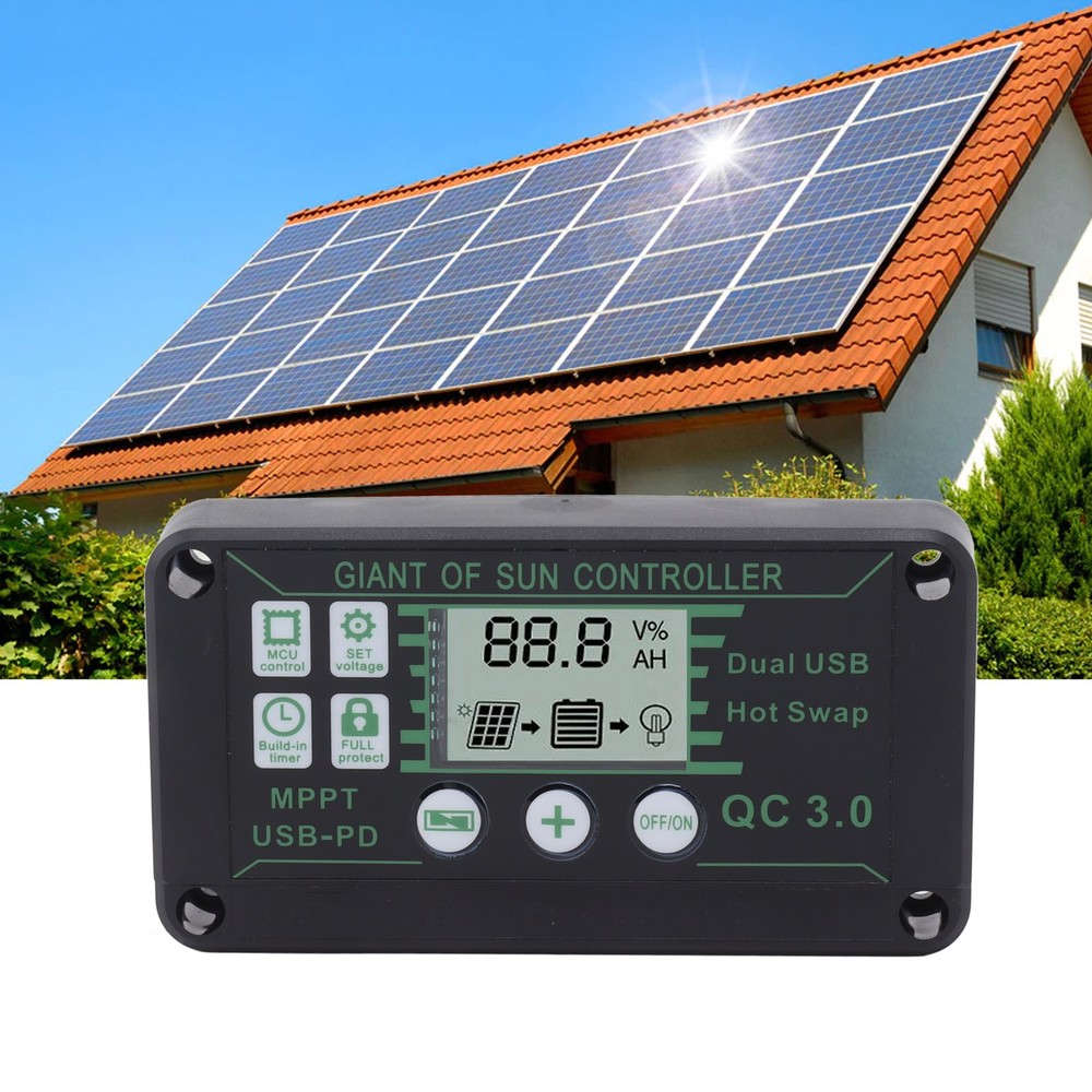§ 20A Solar Charge Controller MPPT ABS Auto Solar Regulator Charge