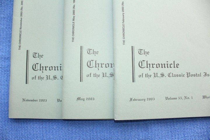 The Chronicle of US Classic Postal Issues Partial year 2003 BlueLakeStamps Great