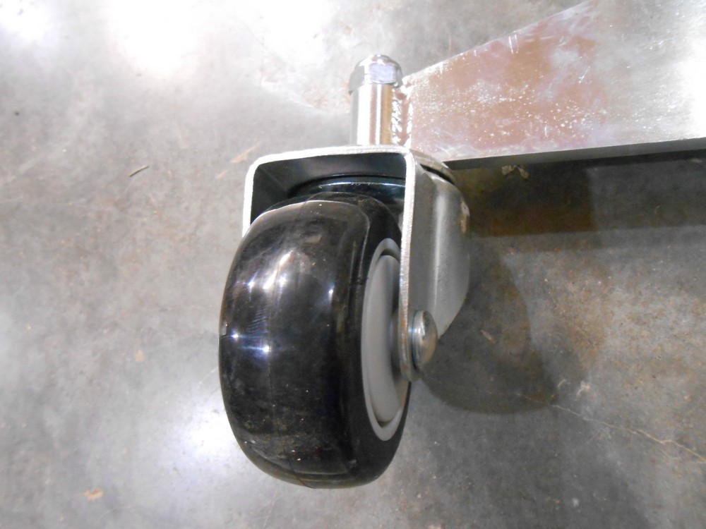 HD Chrome Rolling Rack Bases with Casters ( 1 pair) (K-8)