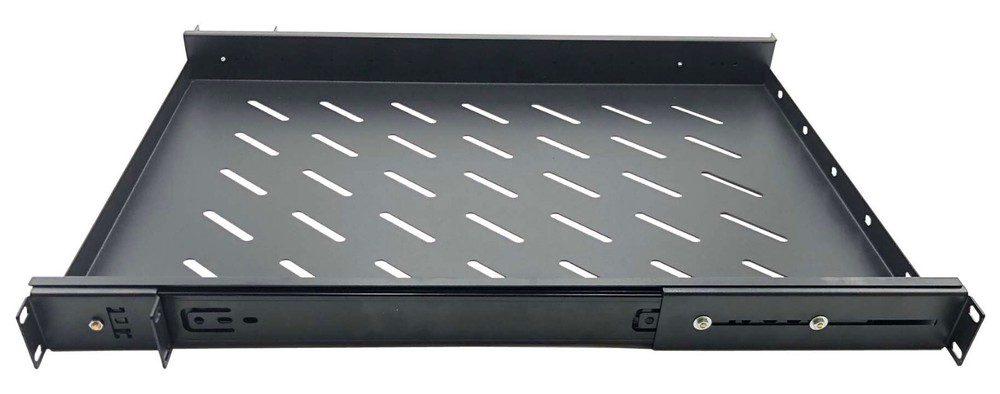 19" Rack Mount ADJUSTABLE Pull-Out Sliding Keyboard Mouse Network Shelf Tray