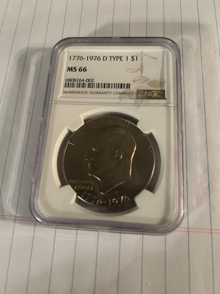1776-1976-D $1 Type1 Eisenhower Dollar NGC MS66