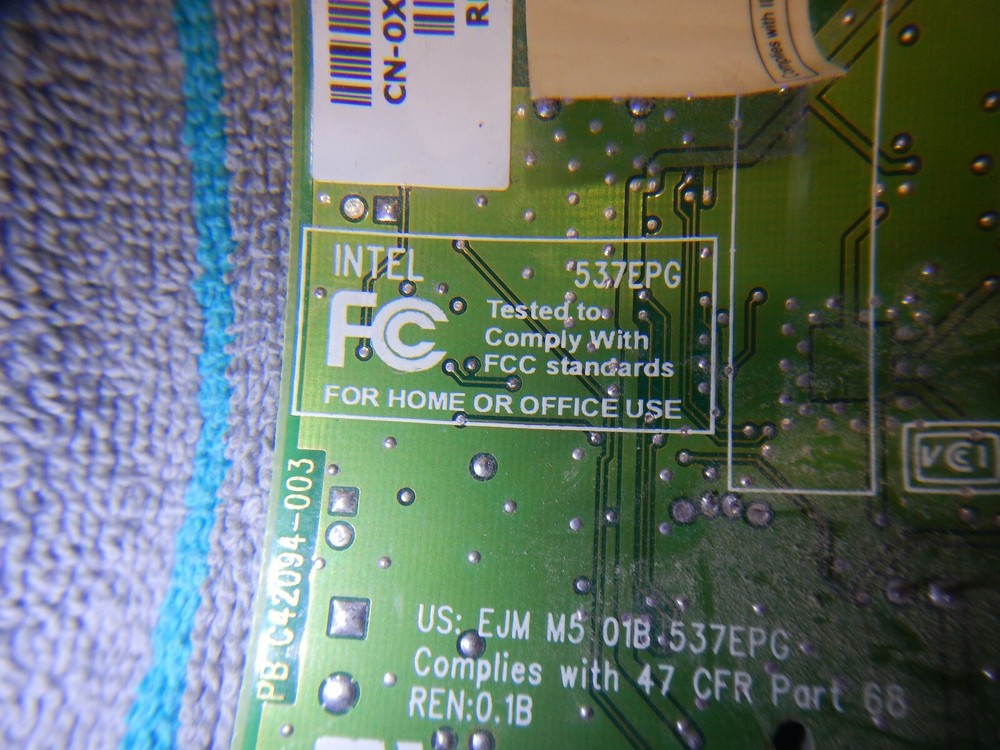 Intel 537EPG 56 Kbps modems