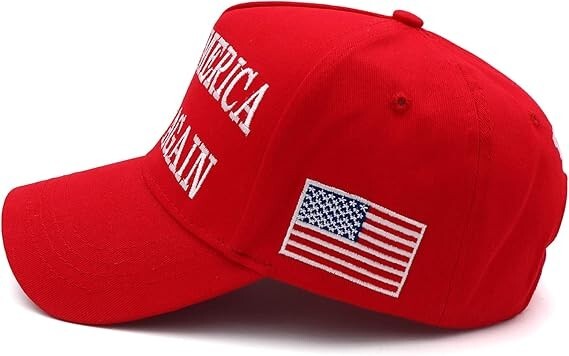 Baseball Cap for Trump 2024 45-47 MAGA Hat Make America Great Again with US Flag