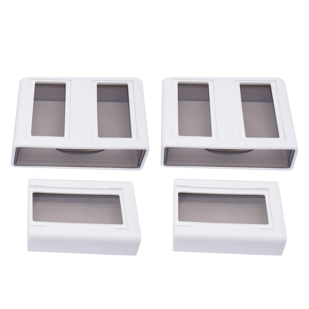 Office Storage Box with 4 Drawers Plastic Stackable Storage Drawers Organizer