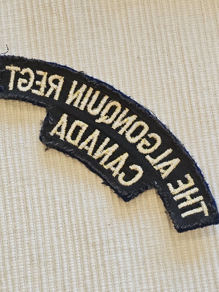 WWII British Canada Army Infantry The Algonquin Regiment Patch L@@K!!!