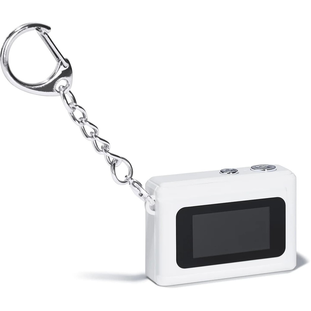 Supreme Digital Camera Keychain White