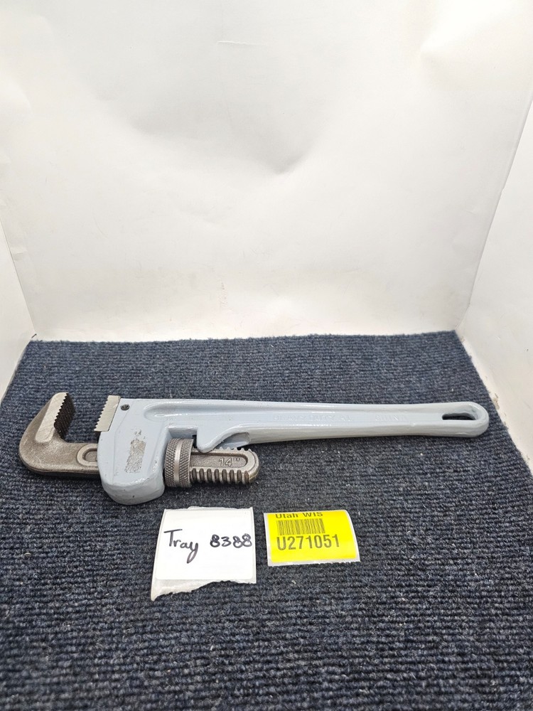 Adjustable Pipe Wrench 14" Heavy Duty Drop Forge Plumbing Tools