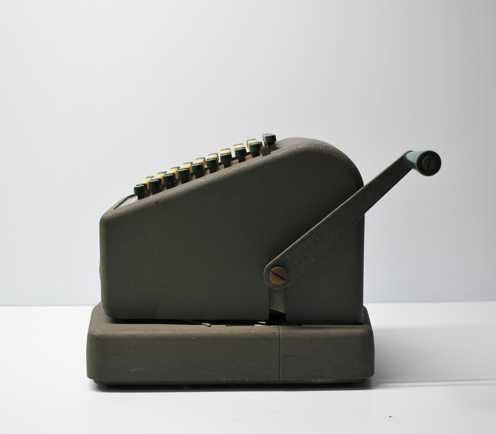 Vintage Todd Protectograph Model 74 Check Writer Writing Machine