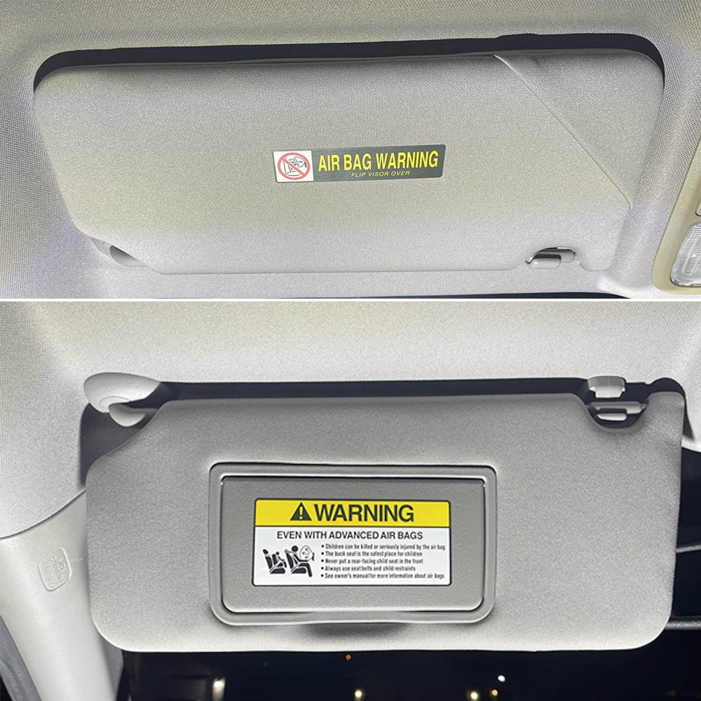 Gray Sun Visor w/Light Left Driver Side For Honda Accord 2008-2017 Replacement