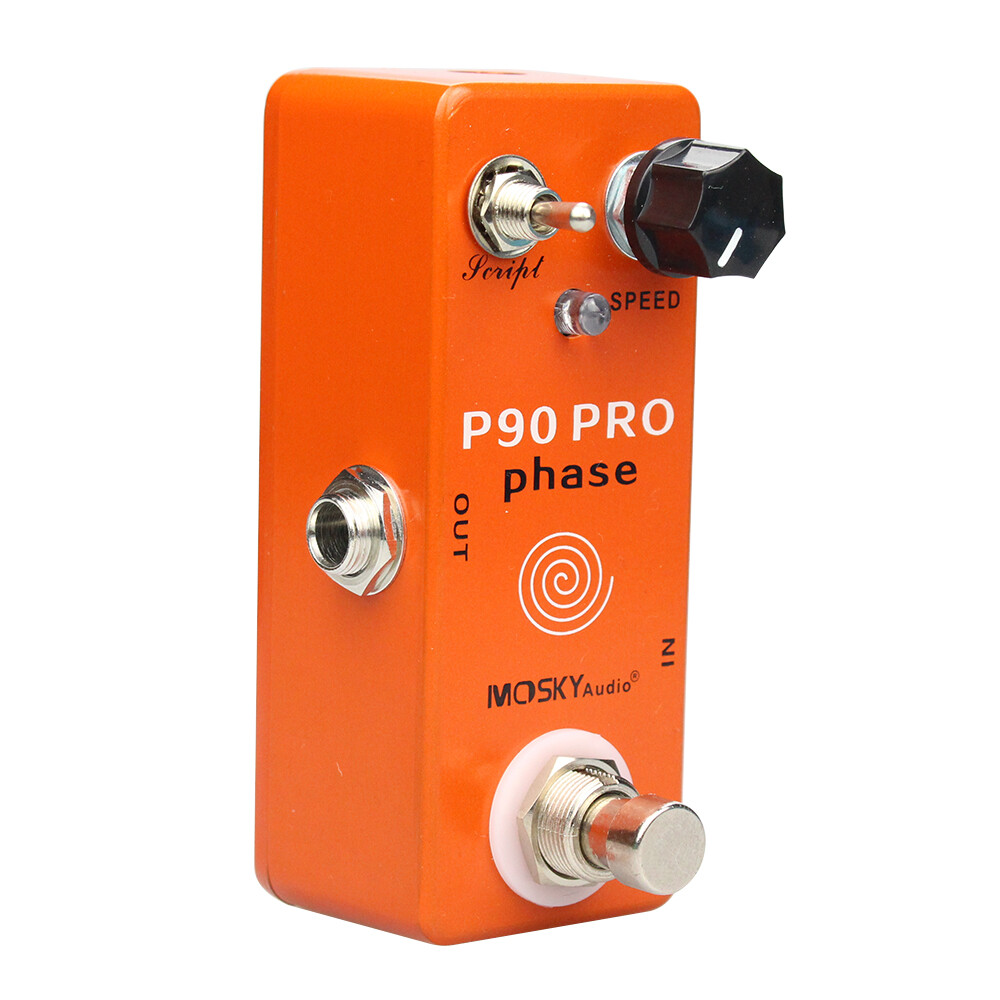 Mosky P90 PRO Phase Guitar Effect Pedal Script Phaser Shifter True Bypass