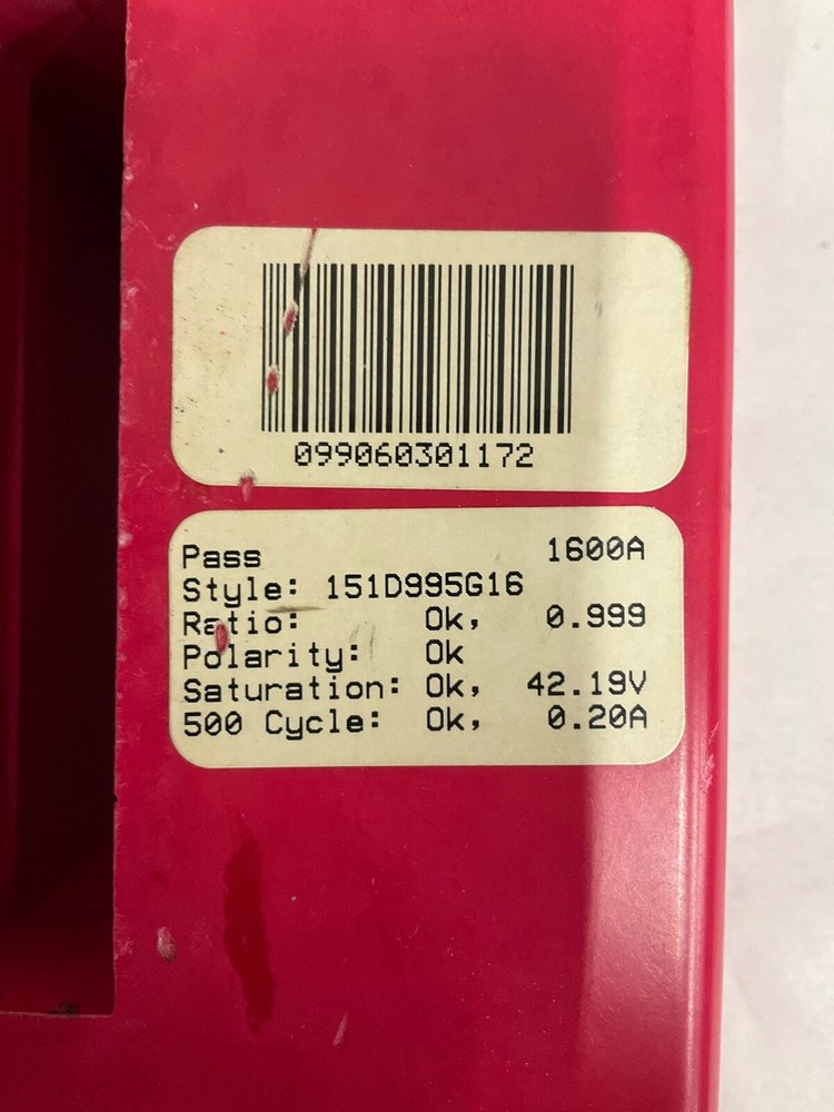 Westing House Current Transformer Sensor - 151D995G16 1600A