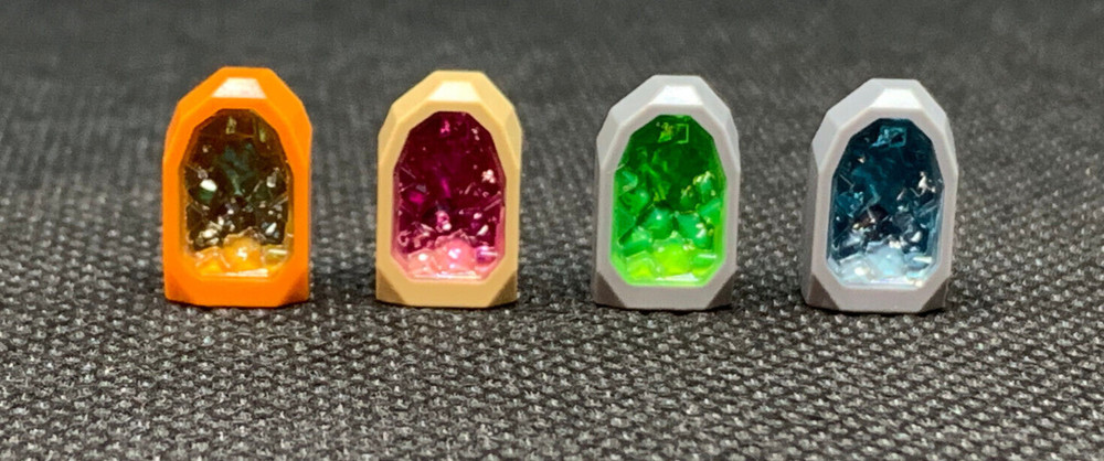 Lego Geode Collection. Includes Hard to Find Green type NEW