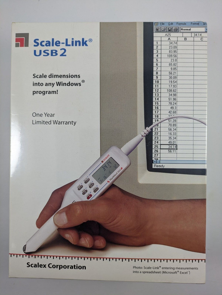 SCALEX Scale-Link USB2 - Scale  Dimensions into any Windows Program - NEW