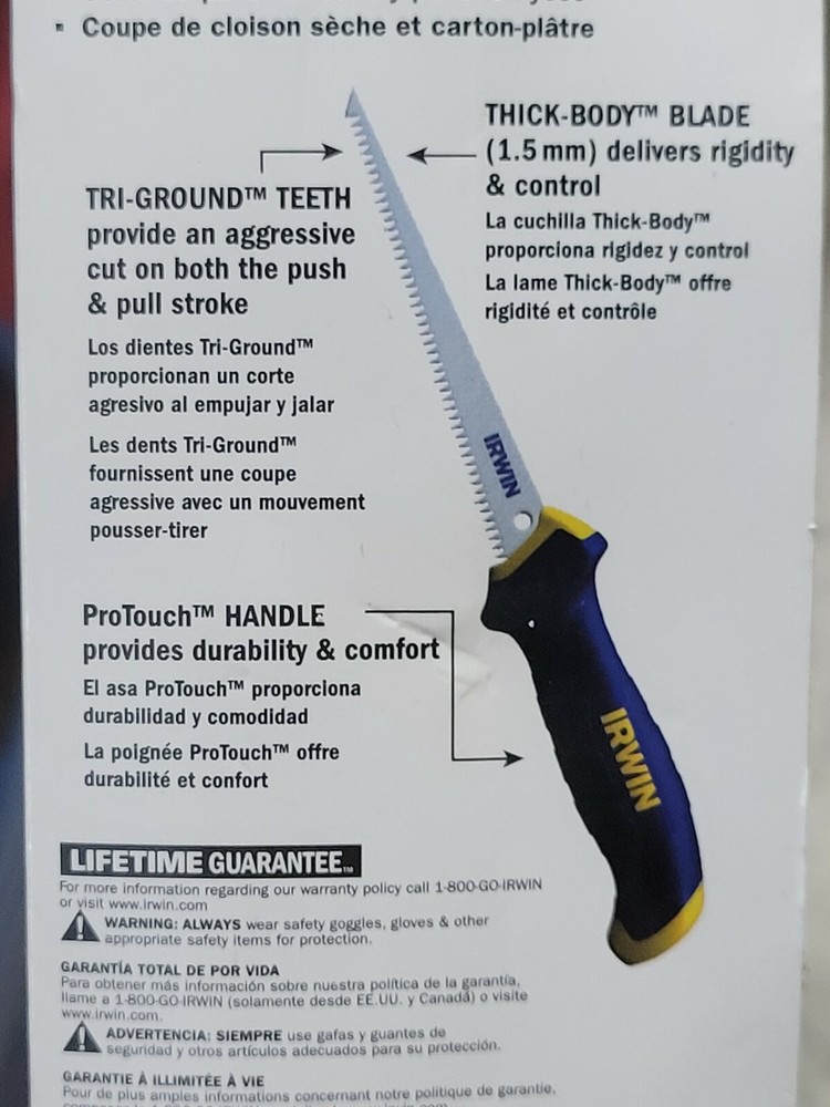 12pk Irwin Drywall Saw 6-1/2''