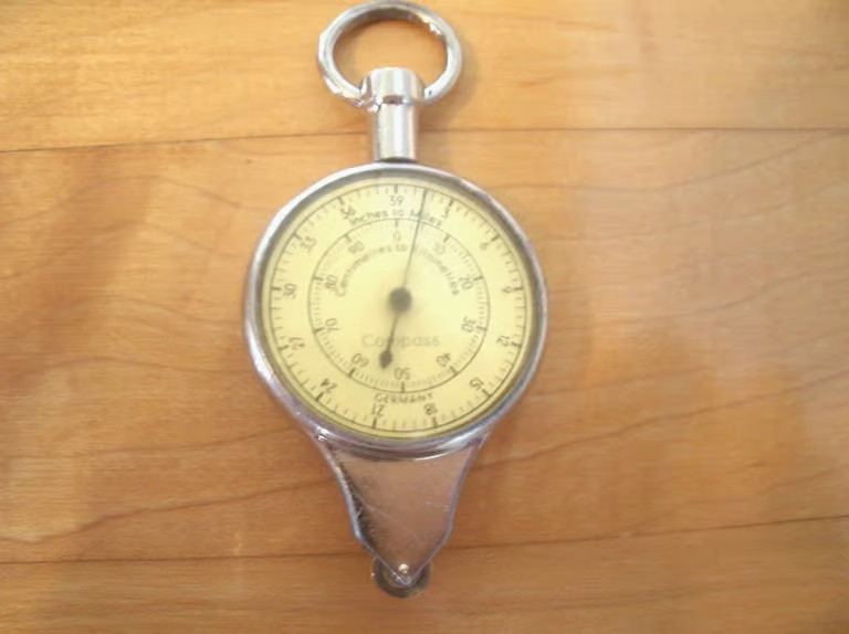 Vintage German Map Measure - Compass